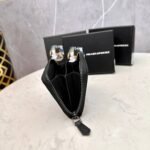 Prada Saffiano Leather Coin Purse Full Black Wallet 10Cm 1Mm268 Qwa F0016 - Image 2