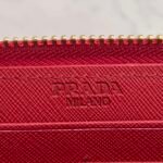 Prada Large Saffiano Leather Wallet Fiery Red 19Cm 1Ml506 Qwa F068Z - Image 5