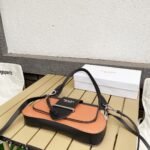 Prada City Calfskin Sidonie Shoulder Bag Brown And Black 28Cm 1Bd168 - Image 3