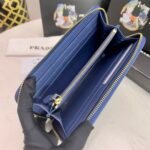 Prada Large Saffiano Leather Wallet Bluette 19Cm 1Ml506 Qwa F0016 - Image 4