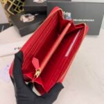 Prada Large Saffiano Leather Wallet Full Red 19Cm 1Ml506 Qwa F0505 - Image 4