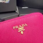 Prada Saffiano Leather Coin Purse Peony Pink Wallet 10Cm 1Mm268 Qwa F0505 - Image 6