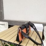 Prada City Calfskin Sidonie Shoulder Bag Brown And Black 28Cm 1Bd168 - Image 6