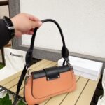 Prada City Calfskin Sidonie Shoulder Bag Brown And Black 28Cm 1Bd168 - Image 7