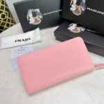 Prada Large Saffiano Leather Wallet Alabaster Pink 19Cm 1Ml506 Qwa F0E18 - Image 3