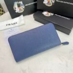 Prada Large Saffiano Leather Wallet Bluette 19Cm 1Ml506 Qwa F0016 - Image 9