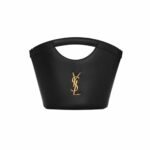 Saint Laurent Celia Mini Tote In Smooth Leather Black 20Cm 7910690U90W1000