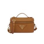 Prada Leather Mini Bag Brown 20Cm