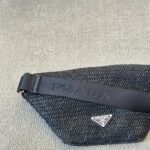 Prada Crochet Belt Bag Black 30Cm - Image 4
