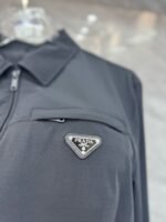 Prada Technical Poplin Jacket Blue - Image 7