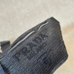 Prada Crochet Belt Bag Black 30Cm - Image 5
