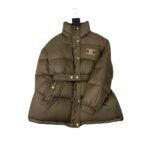 Celine Down Jacket Polyester Kaki