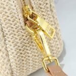 Prada Raffia Crochet Shoulder Bag Natural 20Cm 1Bh196 2A2T F0018 V Ouo - Image 7