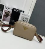 Prada Vitello Crossbody Bag Beige Gray 23Cm - Image 2