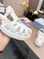 Prada Sporty Foam Rubber Sandals White 1X857M 3Lkk F0009 F 50 - Image 8