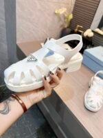 Prada Sporty Foam Rubber Sandals White 1X857M 3Lkk F0009 F 50 - Image 9