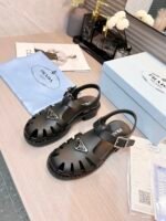 Prada Sporty Foam Rubber Sandals Black 1X857M 3Lkk F0002 F 050 - Image 2