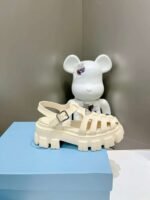 Prada Rubber Monolith Sandals Quartz 1X853M 3Lkk F0482 F Dd55 - Image 4