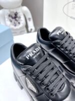 Prada Soft Padded Nappa Leather Lace Up Shoes Black 1E119N 2Dl8 F0002 F 055 - Image 4