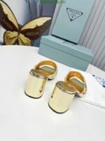 Prada Studded Metallic Leather Mules Gold 1Xx6473Ll5F0522F065 - Image 8