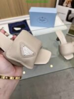 Prada Soft Padded Nappa Sandals Beige 1Xx6542Dl8F0F24F065 - Image 3