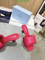 Prada Soft Padded Nappa Sandals - Image 9