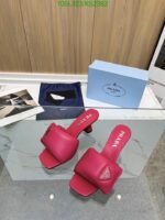 Prada Soft Padded Nappa Sandals - Image 6