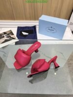 Prada Soft Padded Nappa Sandals - Image 8