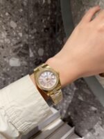 Rolex Datejust Diamond In Gold With Pinl Dial 31Mm - Image 3