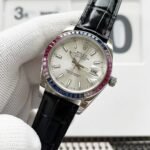 Rolex Oyster Perpetual Datejus White Dial Ruby Around 40Mm - Image 5