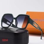 Louis Vuitton Square Dark Green Sunglasses - Image 2