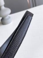 Saint Laurent Unisex Brown And Gold Suede Leather Classic 3 Passants Belt 314629 2551 - Image 4