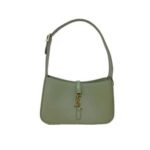 Saint Laurent Le 5 À 7 Hobo Bag In Smooth Leather Green 25Cm
