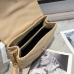 Saint Laurent Loulou Toy Strap Bag In Quilted Y Leather Beige 678401Dv7072721 - Image 6