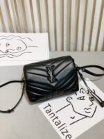 Saint Laurent Loulou Toy Strap Bag In Quilted Y Leather With Black Hardware - Image 9