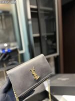 Saint Laurent Uptown Ysl Plaque Grained Leather 18Cm - Image 7