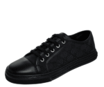 Gucci Women’S Leather Top Sneaker Black