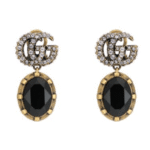 Gucci Gg Black Earrings
