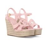 Louis Vuitton Lv Isola Wedge Sandal Rose 1Agyi1
