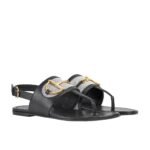 Gucci Women’s Thong Sandal With Horsebit Black 834431 Aaezj 1072