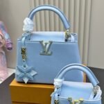 Louis Vuitton Capucines Mini Bag Blue Bleach 20Cm M21303 - Image 2