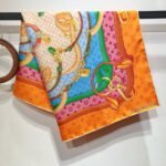 Louis Vuitton Flower And Straps Square In Orange 90Cm M79925 - Image 4