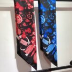 Gucci Women’s Floral Print Silk Carré Square In Red 90Cm - Image 6