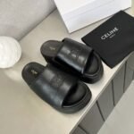 Celine Block Slide With Triomphe Black 360435129C 38No - Image 3