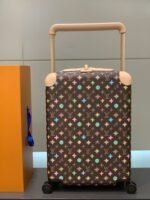 Louis Vuitton Horizon 55 Suitcase Monogram Craggy Coated Canvas Chocolate 55Cm M47070 - Image 4