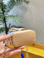 Louis Vuitton Micro Noe Bag Charm Monogram Denim Blue 10Cm M01700 - Image 4