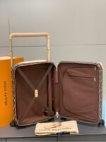 Louis Vuitton Horizon 55 Suitcase Monogram Craggy Coated Canvas Chocolate 55Cm M47070 - Image 6