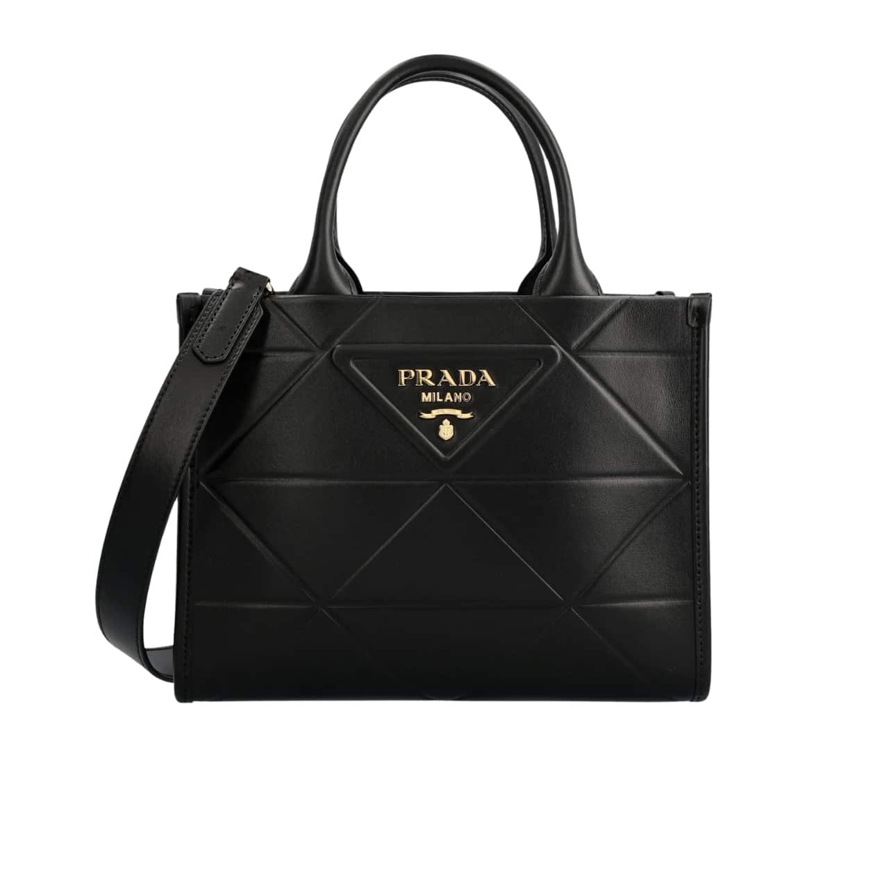 TBNB-1-45 Prada Small Symbole Bag With Topstitching Black 28Cm 1Ba379 Ask F0002 V Oco - Image 1