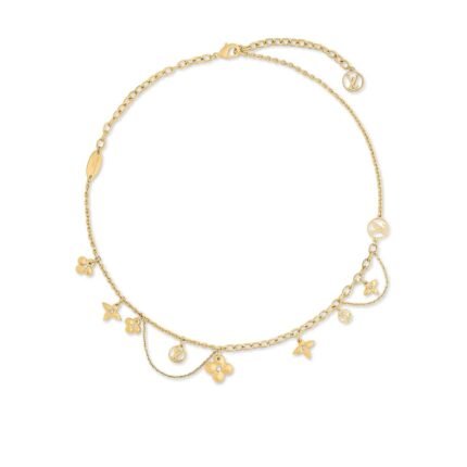 Louis Vuitton Blooming Supple Necklace Gold M90736