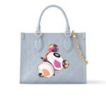 Louis Vuitton X Tm Onthego PM Chain Washed Blue 25Cm M13836